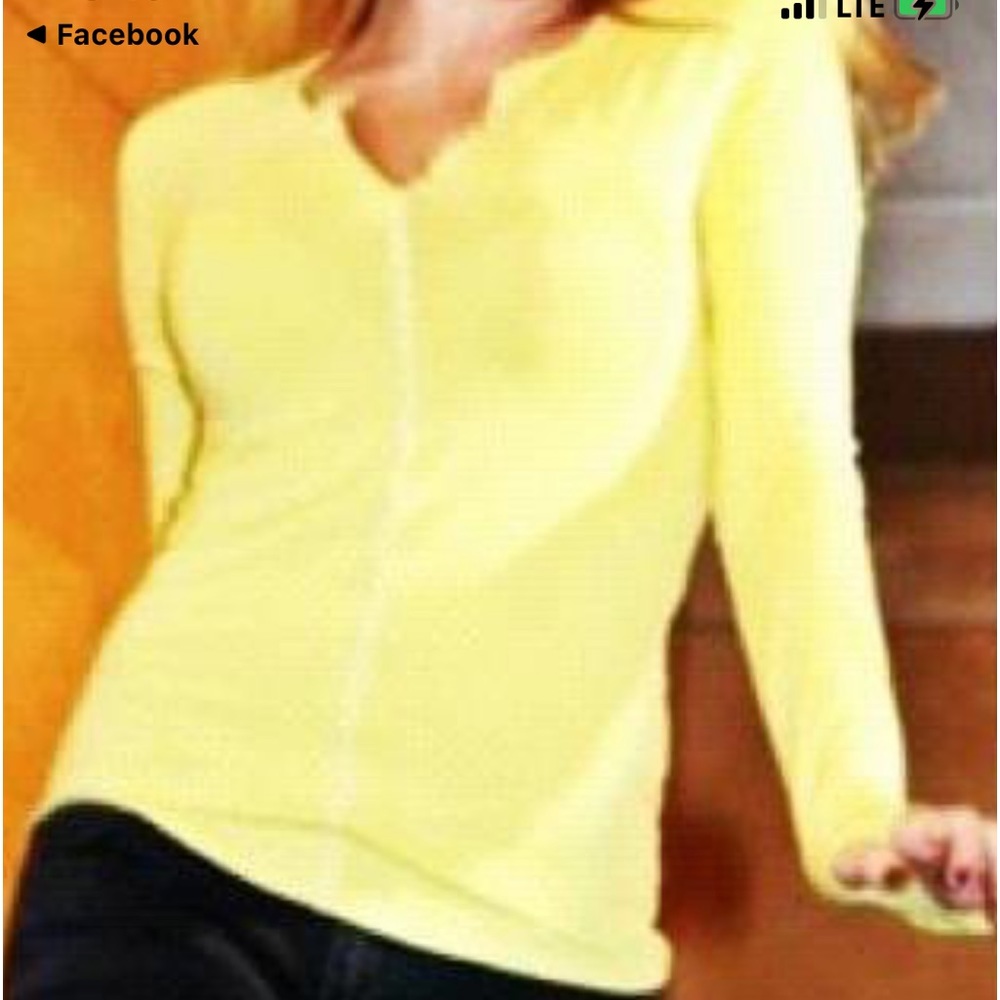 UPF50+ Henley soft canary yellow eco fibers designed scratch to finish in USA